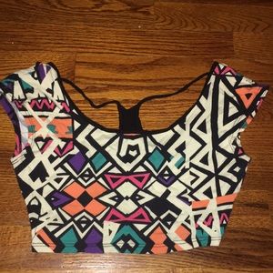 Tribal crop top